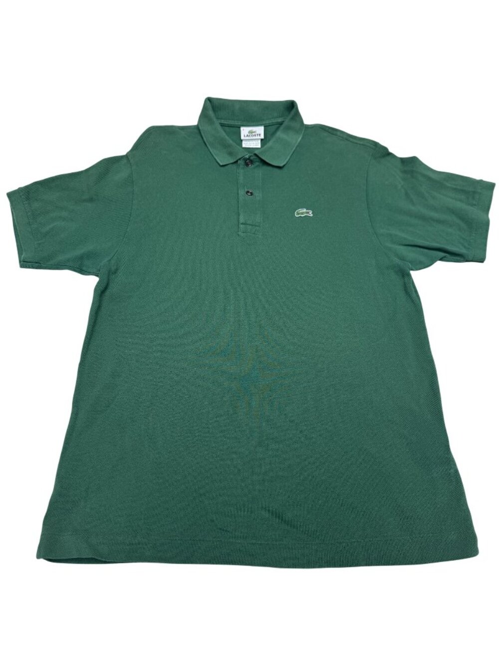 Lacoste Men's Green SS Polo Shirt 100% Cotton Classic Fit Iconic Logo, Size 6